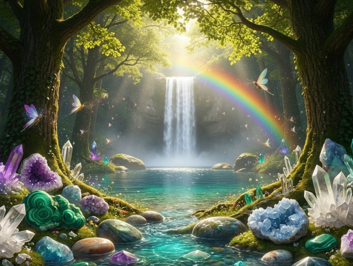 Crystal Cascade Background